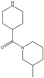 3-methyl-1-(piperidin-4-ylcarbonyl)piperidine Struktur