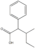 3-methyl-2-phenylpentanoic acid Struktur