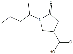 5-oxo-1-(pentan-2-yl)pyrrolidine-3-carboxylic acid Struktur