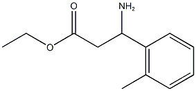 ethyl 3-amino-3-(2-methylphenyl)propanoate Struktur