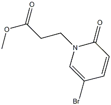 methyl 3-(5-bromo-2-oxo-1,2-dihydropyridin-1-yl)propanoate Struktur