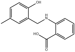 2-[[(2-Hydroxy-5-methylphenyl)methyl]amino]benzoic acid Struktur