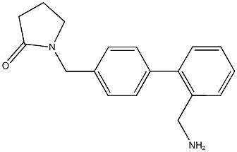 1-{[2''-(AMINOMETHYL)-1,1''-BIPHENYL-4-YL]METHYL}PYRROLIDIN-2-ONE Struktur