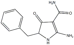 2-AMINO-5-BENZYL-4-OXO-4,5-DIHYDRO-1H-PYRROLE-3-CARBOXAMIDE Struktur