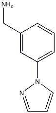 (3-(1H-pyrazol-1-yl)phenyl)methanamine Struktur