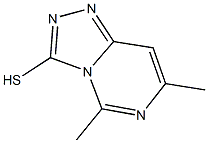 5,7-dimethyl[1,2,4]triazolo[4,3-c]pyrimidine-3-thiol Struktur