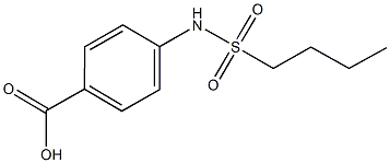 4-[(butylsulfonyl)amino]benzoic acid Struktur