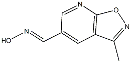 3-methylisoxazolo[5,4-b]pyridine-5-carbaldehyde oxime Struktur