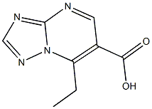 7-ethyl[1,2,4]triazolo[1,5-a]pyrimidine-6-carboxylic acid Struktur