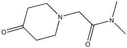 N,N-dimethyl-2-(4-oxopiperidin-1-yl)acetamide Struktur