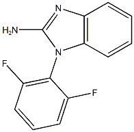 1-(2,6-difluorophenyl)-1H-1,3-benzodiazol-2-amine Struktur