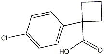 1-(4-chlorophenyl)cyclobutane-1-carboxylic acid Struktur