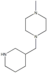 1-methyl-4-(piperidin-3-ylmethyl)piperazine Struktur