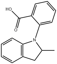 2-(2-methyl-2,3-dihydro-1H-indol-1-yl)benzoic acid Struktur