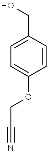 2-[4-(hydroxymethyl)phenoxy]acetonitrile Struktur