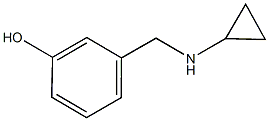 3-[(cyclopropylamino)methyl]phenol Struktur