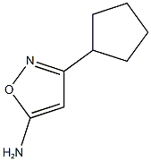 3-cyclopentyl-1,2-oxazol-5-amine Struktur