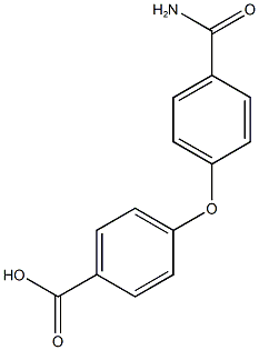 4-(4-carbamoylphenoxy)benzoic acid Struktur