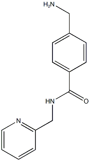 4-(aminomethyl)-N-(pyridin-2-ylmethyl)benzamide Struktur