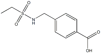 4-(ethanesulfonamidomethyl)benzoic acid Struktur