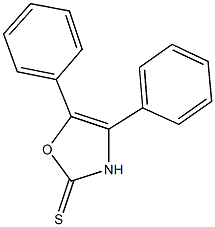 4,5-diphenyl-2,3-dihydro-1,3-oxazole-2-thione Struktur