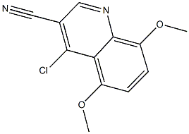 4-chloro-5,8-dimethoxyquinoline-3-carbonitrile Struktur