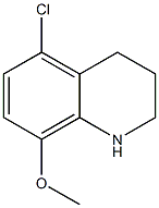 5-chloro-8-methoxy-1,2,3,4-tetrahydroquinoline Struktur