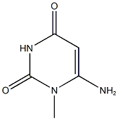 6-amino-1-methyl-1,2,3,4-tetrahydropyrimidine-2,4-dione Struktur