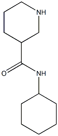 N-cyclohexylpiperidine-3-carboxamide Struktur