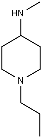 N-methyl-1-propylpiperidin-4-amine Struktur