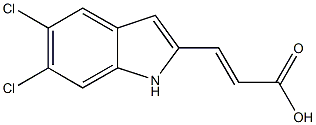 3-(5,6-DICHLORO-1H-INDOL-2-YL)ACRYLIC ACID Struktur