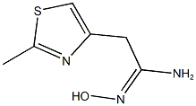 N''-HYDROXY-2-(2-METHYL-1,3-THIAZOL-4-YL)ETHANIMIDAMIDE Struktur