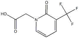 2-OXO-3-(TRIFLUOROMETHYL)PYRIDIN-1(2H)-YL]ACETIC ACID Struktur