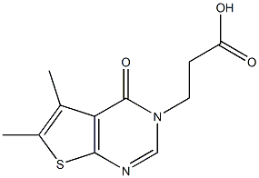 3-(5,6-DIMETHYL-4-OXOTHIENO[2,3-D]PYRIMIDIN-3(4H)-YL)PROPANOIC ACID Struktur