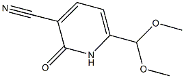 6-(DIMETHOXYMETHYL)-2-OXO-1,2-DIHYDROPYRIDINE-3-CARBONITRILE Struktur