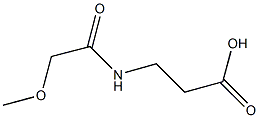 3-[(METHOXYACETYL)AMINO]PROPANOIC ACID Struktur