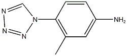 3-METHYL-4-(1H-TETRAZOL-1-YL)ANILINE Struktur