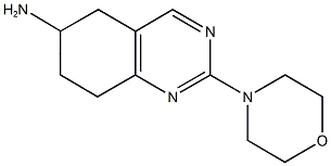 2-MORPHOLIN-4-YL-5,6,7,8-TETRAHYDROQUINAZOLIN-6-AMINE Struktur