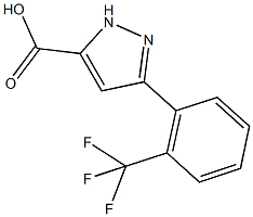 3-[2-(TRIFLUOROMETHYL)PHENYL]-1H-PYRAZOLE-5-CARBOXYLIC ACID Struktur