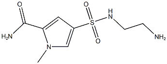 4-{[(2-AMINOETHYL)AMINO]SULFONYL}-1-METHYL-1H-PYRROLE-2-CARBOXAMIDE Struktur