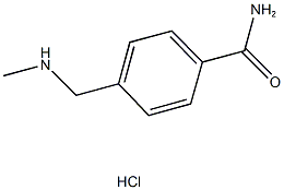 4-[(METHYLAMINO)METHYL]BENZAMIDE HYDROCHLORIDE Struktur