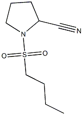 1-(butylsulfonyl)pyrrolidine-2-carbonitrile Struktur