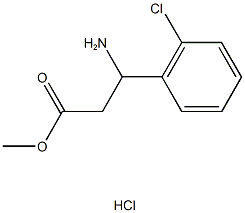 methyl 3-amino-3-(2-chlorophenyl)propanoate hydrochloride Struktur