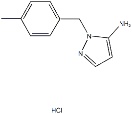 1-(4-methylbenzyl)-1H-pyrazol-5-amine hydrochloride Struktur