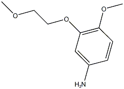 4-methoxy-3-(2-methoxyethoxy)aniline Struktur