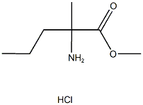 methyl 2-amino-2-methylpentanoate hydrochloride Struktur