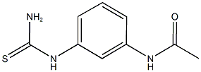 N-{3-[(aminocarbonothioyl)amino]phenyl}acetamide Struktur