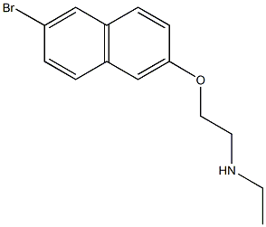 {2-[(6-bromonaphthalen-2-yl)oxy]ethyl}(ethyl)amine Struktur