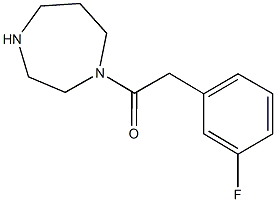 1-(1,4-diazepan-1-yl)-2-(3-fluorophenyl)ethan-1-one Struktur