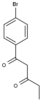 1-(4-bromophenyl)pentane-1,3-dione Struktur